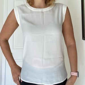 J. Crew XS sleeveless white blouse